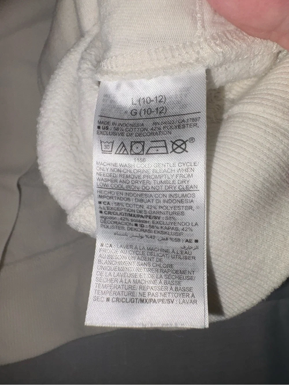 Old Navy Long-Sleeve Color Block Quarter-Zip Cozy Sweatshirt, Size Large (10/12)
